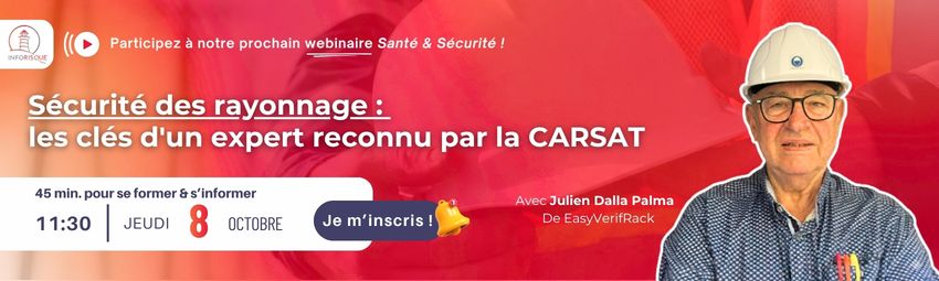 bannière Sécurité des rayonnage : les clés d'un expert reconnu par la CARSAT